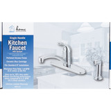 Home Impressions 1-Handle Lever Kitchen Faucet with Side Spray, Chrome