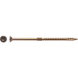 Big Timber #10 x 4 In. Yellow Zinc Flat Head Wood Screw (240 Ct., 5 Lb.) 5YTX104