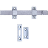 Tell Commercial 8 In. Satin Chrome Door Surface Bolt DT100017