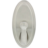 Hillman High and Mighty 25 Lb. Capacity Satin Nickel Oval Decorative Hook