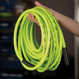 Flexzilla 1-2 In. x 50 Ft. Polymer-Blend Air Hose with 3-8 In. MNPT Fittings HFZ1250YW3 570381