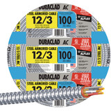 Southwire 100 Ft. 12/3 AC Armored Cable Electrical Wire 55275023