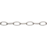 Campbell #10 40 Ft. Brushed Nickel Finished Metal Craft Chain 0722010