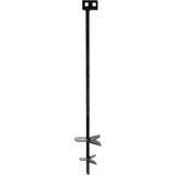 Tie Down 4 In./6 In. x 36 In. Black Iron Double Head Earth Anchor 59250L