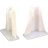 United States Hardware 1-5/8" 3" Plastic Track Socket (2-Pack) WP-1006C