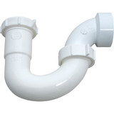 Keeney 1-1-2 In. or 1-1-4 In. White Plastic J-Bend Sink Trap with Reducer Washer 500K 444642