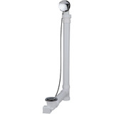 Keeney Schedule 40 PVC Cable Drive Bath Drain with Polished Chrome Trim 645PVC 456853
