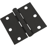National Hardware 3 In. Square Black Door Hinge N241-182