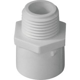 Charlotte Pipe Reducing Schedule 40 6 in. S x 6 in. M.I.P. PVC Adapter