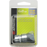 Apache 1/2 In. FNPT Zinc-Plated Brass Hydraulic Hose Male Tip