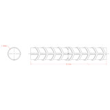 Hillman Steelworks #4 1/2 In. x 3 Ft. Weldable Hot-Rolled Steel Rebar