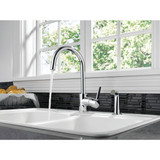 Peerless Apex 1-Handle Lever Kitchen Faucet with Side Spray, Chrome