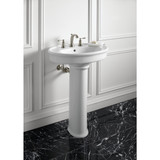 Kohler Linwood Brushed Nickel 2-Handle Lever 8 In. Widespread Bathroom Faucet with Pop-Up