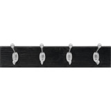 High and Mighty 18 In. 30 Lb Capacity Black Hook Rail