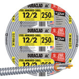 Southwire 250 Ft. 12/2 AC Armored Cable Electrical Wire 55274901