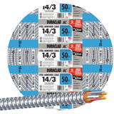 Southwire 50 Ft. 14/3 AC Armored Cable Electrical Wire 55278522