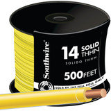 Southwire 500 Ft. 14 AWG Solid Yellow THHN Electrical Wire 11584058