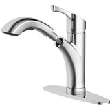 Home Impressions 1-Handle Lever Pull-Out Kitchen Faucet, Polished Chrome