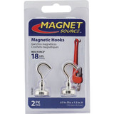 MagnetSource Grade 42 Neodymium 18 Lb. Capacity Magnet Hook (2-Pack) 07631 329907