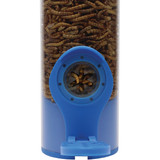 Perky-Pet 3.5 Oz. Capacity Dried Mealworm Bird Feeder with Flexports 388F 839472