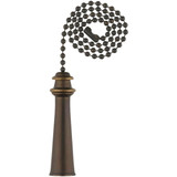 Westinghouse 12 In. Oil Rubbed Bronze Pull Chain with Trophy Ornament 77214