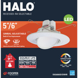 HALO 5 In./6 In. Retrofit IC Rated White LED Selectable Color Temperature Recessed Light Kit