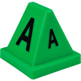 Global Industrial Lettered Cones A-Z Green