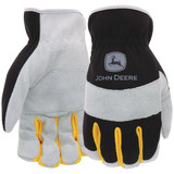 John Deere Men's XL Cowhide Leather Black Work Glove JD86020-XL