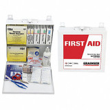 Sim Supply First Aid Kit w/House,195pcs,3x10",WHT  54622