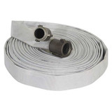 Forest-Lite Fire Hose,50 ft,White,Polyester G55H15F50N