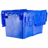 Orbis Attached Lid Container,Blue,Solid,HDPE FP151 Blue
