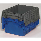 Orbis Attached Lid Container,Gray,Solid,HDPE FP403 Gray