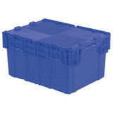 Orbis Attached Lid Container,Blue,Solid,HDPE FP403 Blue