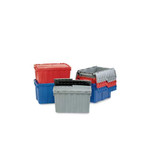 Orbis Attached Lid Container,Blue,Solid,HDPE FP403 Blue