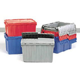 Orbis Attached Lid Container,Blue,Solid,HDPE FP403 Blue