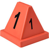 Global Industrial Numbered Cones 1-20 Red