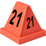 Global Industrial Numbered Cones 21-40 Red