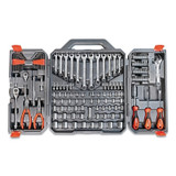 1/4 in and 3/8 in Drive 6-Pt SAE/Metric Professional Tool Set, 150 Piece
