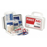 Sim Supply First Aid Kit w/House,55pcs,3x5",WHT  59287