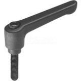 Nylon Plastic Adjustable Lever With Steel Components 1/4-20 x .98 Stud 1.77"L -