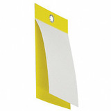Badger Tag & Label Blank Tag,5 in. H,Yellow,Vinyl,PK25 131
