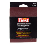 Do it Best 4 In. x 24 In. 120 Grit Heavy-Duty Sanding Belt (2-Pack) 380490GA