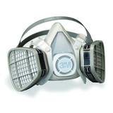 3m Half Mask Respirator Kit,S,Gray 5101