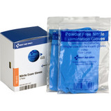 First Aid Only Disposable Gloves,Nitrile,Blue,PK4 FAE-6018