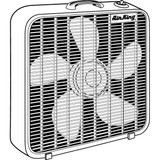 Air King Box Fan,3 Speeds,20" Blade dia. 9723