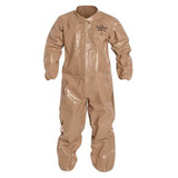 Dupont Coveralls,3XL,Tan,Tychem 5000,PK6 C3125TTN3X000600