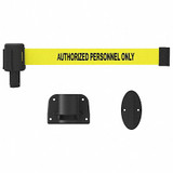 Banner Stakes Belt Barrier,Authorized Personnel Only PL4109