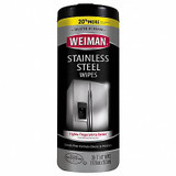 Weiman SS Wipes,Fresh,8" x 7",30 ct, Canister 92