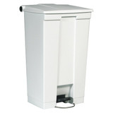 Rubbermaid Commercial Step On Trash Can,Rectangular,23 gal. FG614600WHT