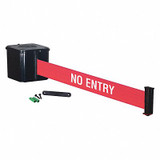 Retracta-Belt Retractable Belt Barrier,15 ft.,No Entry  WM412SB15-NE-RE